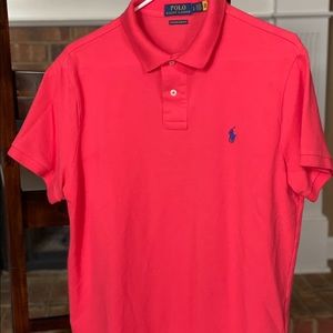 Polo by Ralph Lauren “Starboard Red” size large Custom Slim Fit Polo